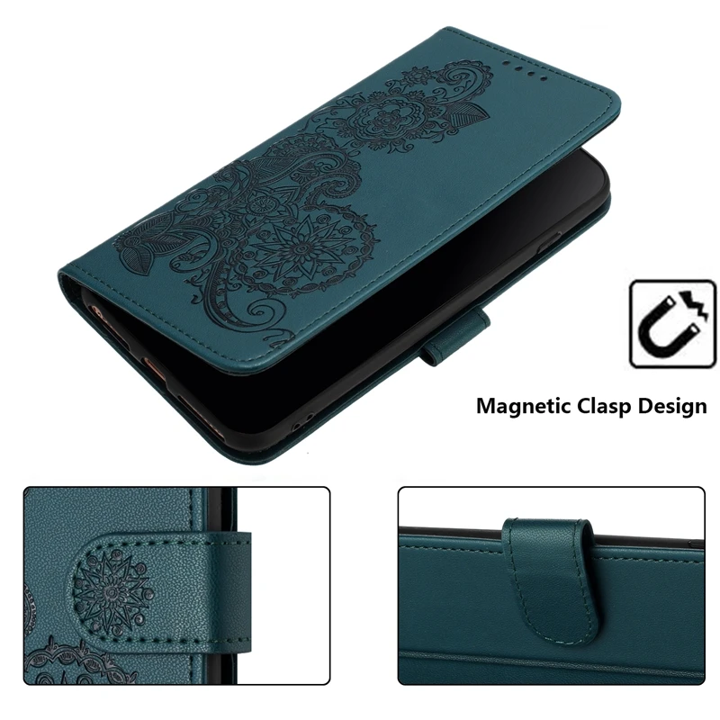 Wallet Leather Flip Emboss Cover For Huawei Y6 Y7 Y9 2019 Y5 2018 Y5P Mate 60 20 10 Pro Lite PSmart Z Nova 3i 4E Magnetic Shell 3