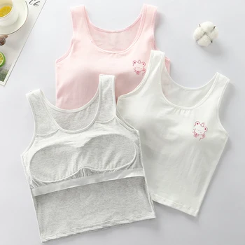 Kids Cotton Tank Top with Padded Cup –Undershirt 1