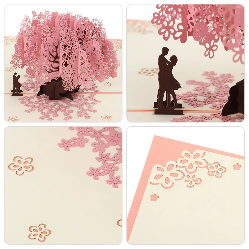 Greeting cards 3D Pop UP love card for wife and girlfriend gift for Valentine's Day anniversary wedding invitation greeting thank you cards