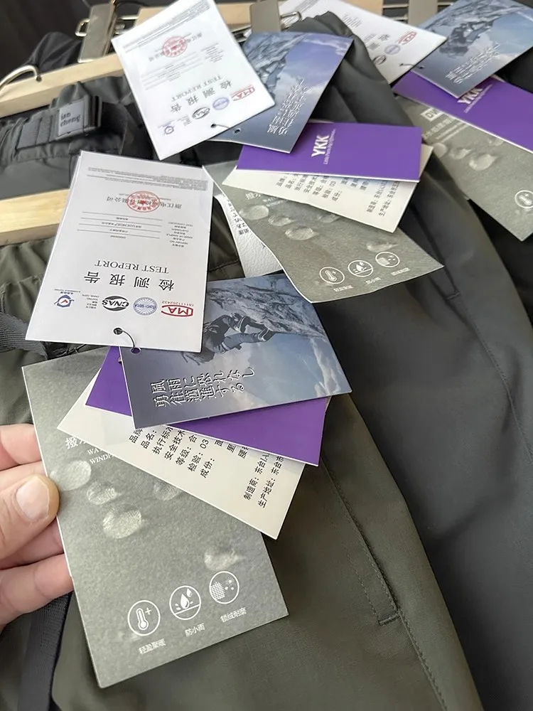 Thiened Fce Outdoor Functional Men's Casual Pants Self-Heating Windproof Waterproof Waist Belt Trousers Autumn Season