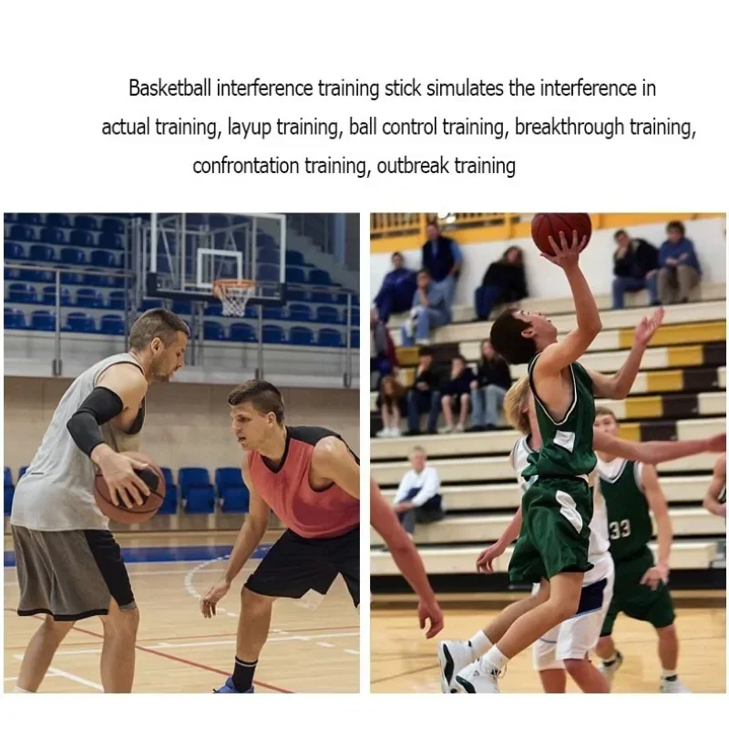 1PC Basketball Interference Stick Training Flexibility Interference Stick Ball Control Practic School Club Trainer Aid Supplies
