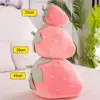 Strawberry Plush Pillow for Kids Super Soft Stuffed Fruit Toy Cute Cushion Seat Washable Christmas Gift for Children