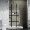 Shower door  -  Transparent frame shower screen with walk-in black finish makes bathing experience easy and strong construction 4