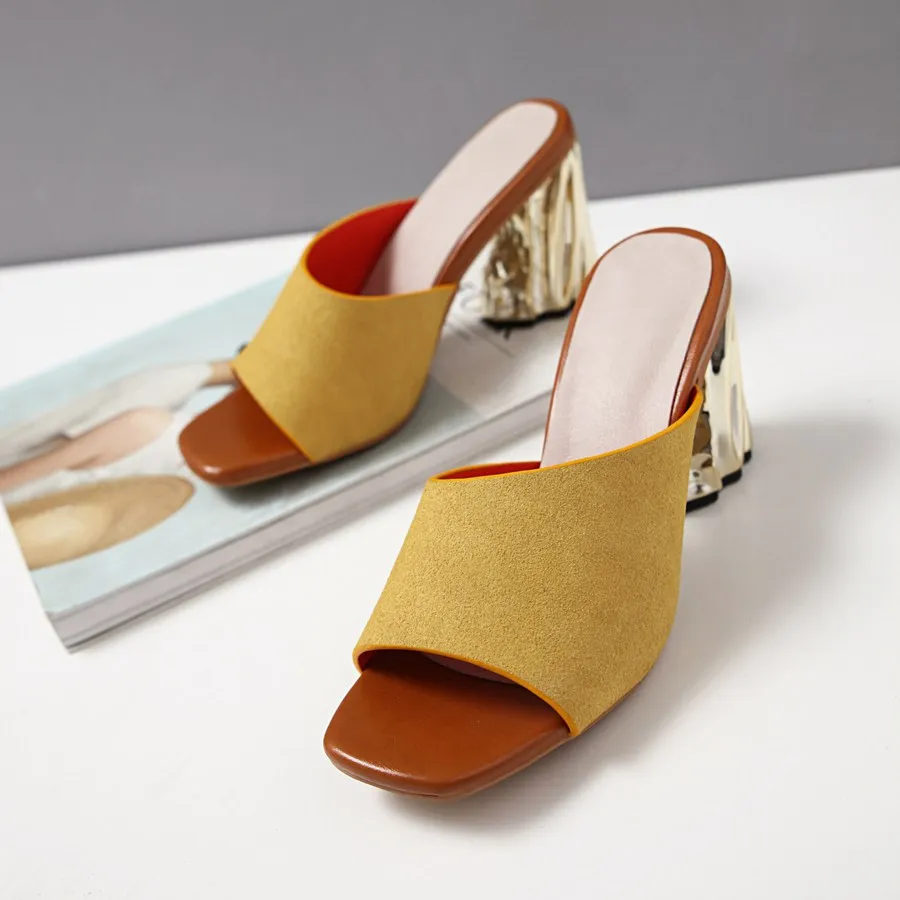 

2023 Big Size 33-43 Women Sandals Open Toe 8cm High Heels Platform Sandals Sexy Fashion Party Wedding Shoes Woman