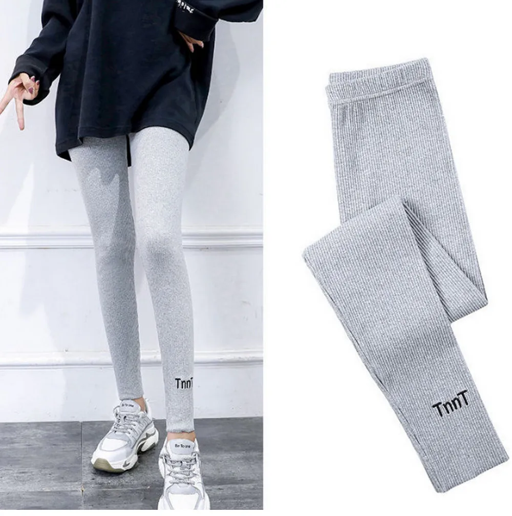 Fleece Rib Kint Leggings Frauen gerippt Stricken Strumpfhosen Winter Stretch hose Korea Japan Active Pants Thermal hose – Detail 6