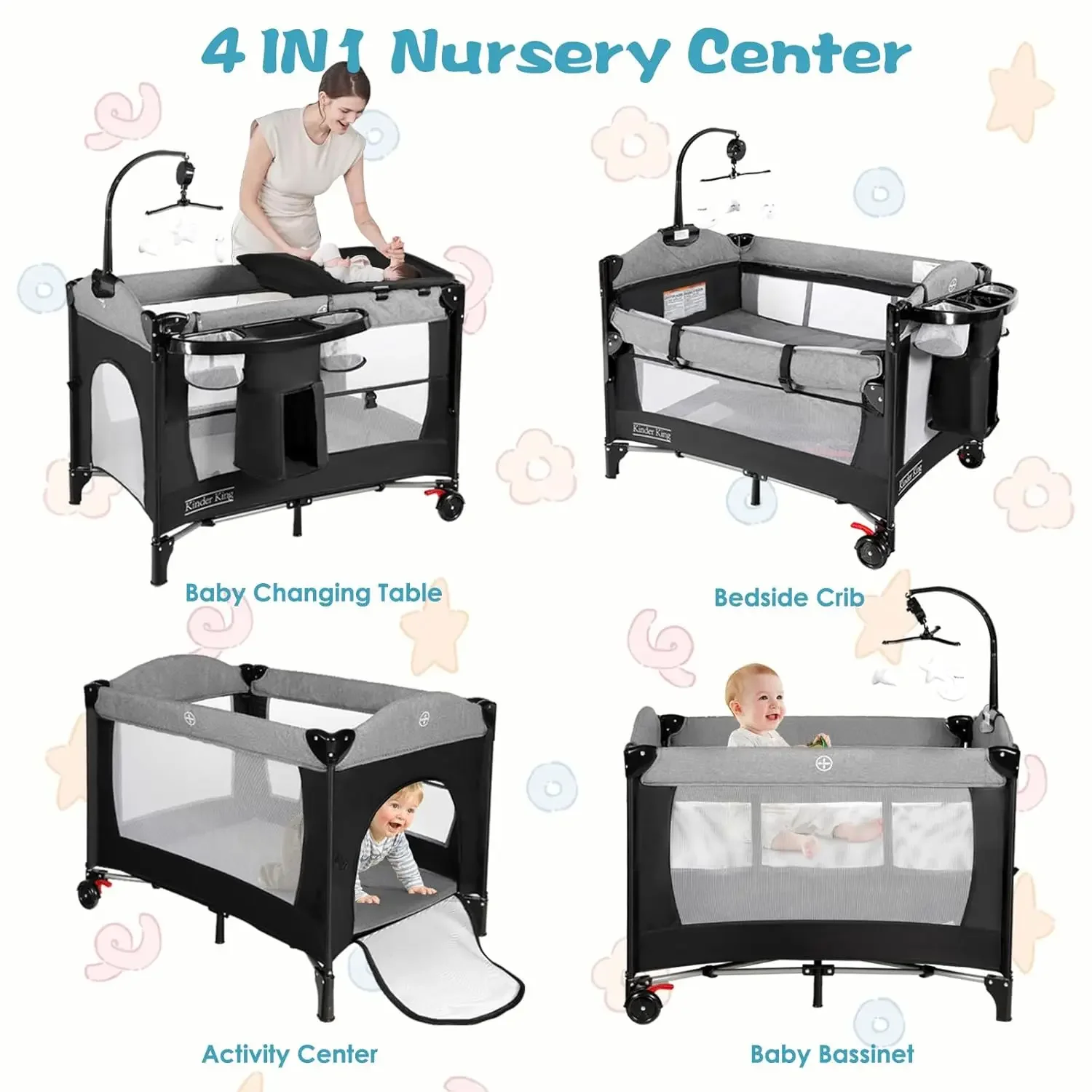 4-in-1 Portable Nursery Center 1