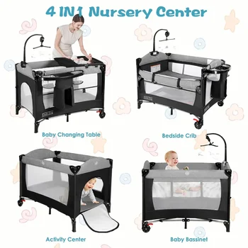 4-in-1 Portable Nursery Center 1