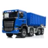 1:14 8x8 RC Hydraulic Dumper Car Metal Roll-on Full Dump Truck High Bucket Sound Light Finished Toy Tipper Vehicle Model TH23920 4