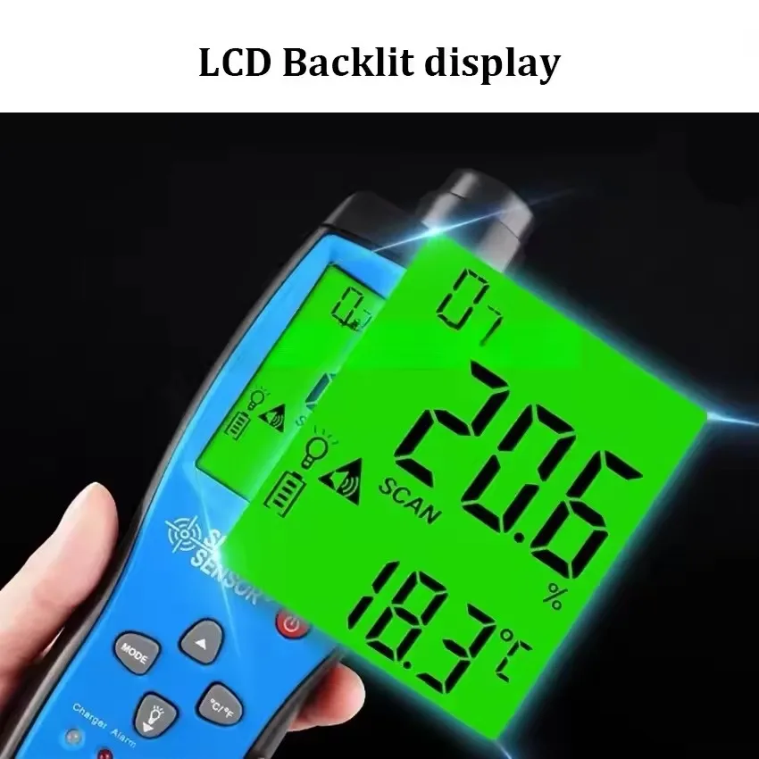SMART SENSOR AR8100 Air Quality Monitor Gas Meter Handheld Precision O2 Oxygen D