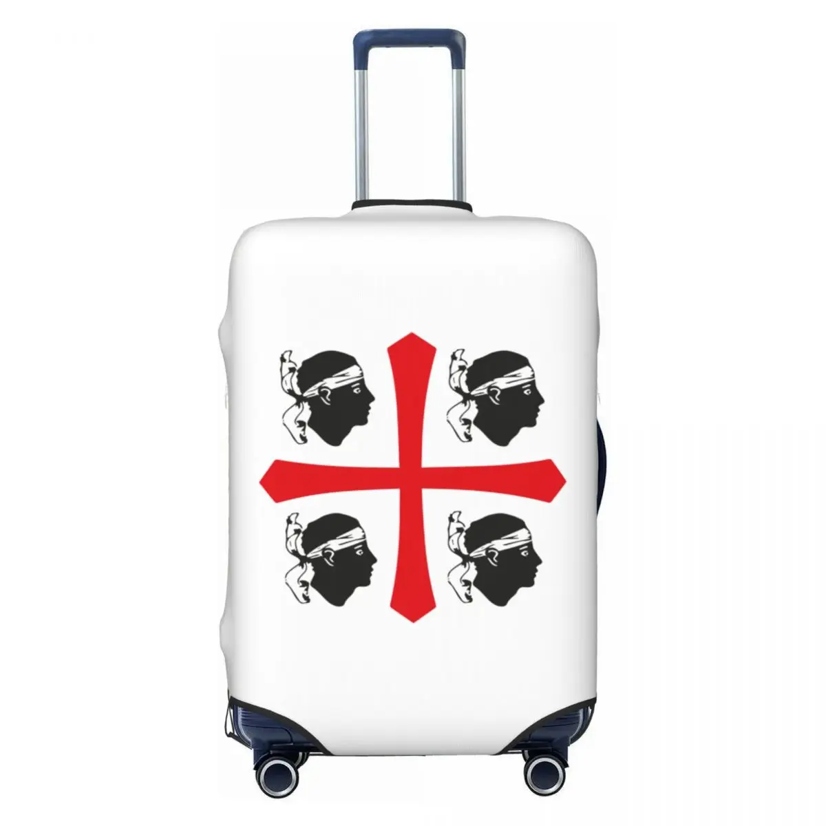 Housse De Valise Avec Drapeau Italien - Taille S - Tissu Extensible, étanche - Protection Anti-rayures, Identification Facile
