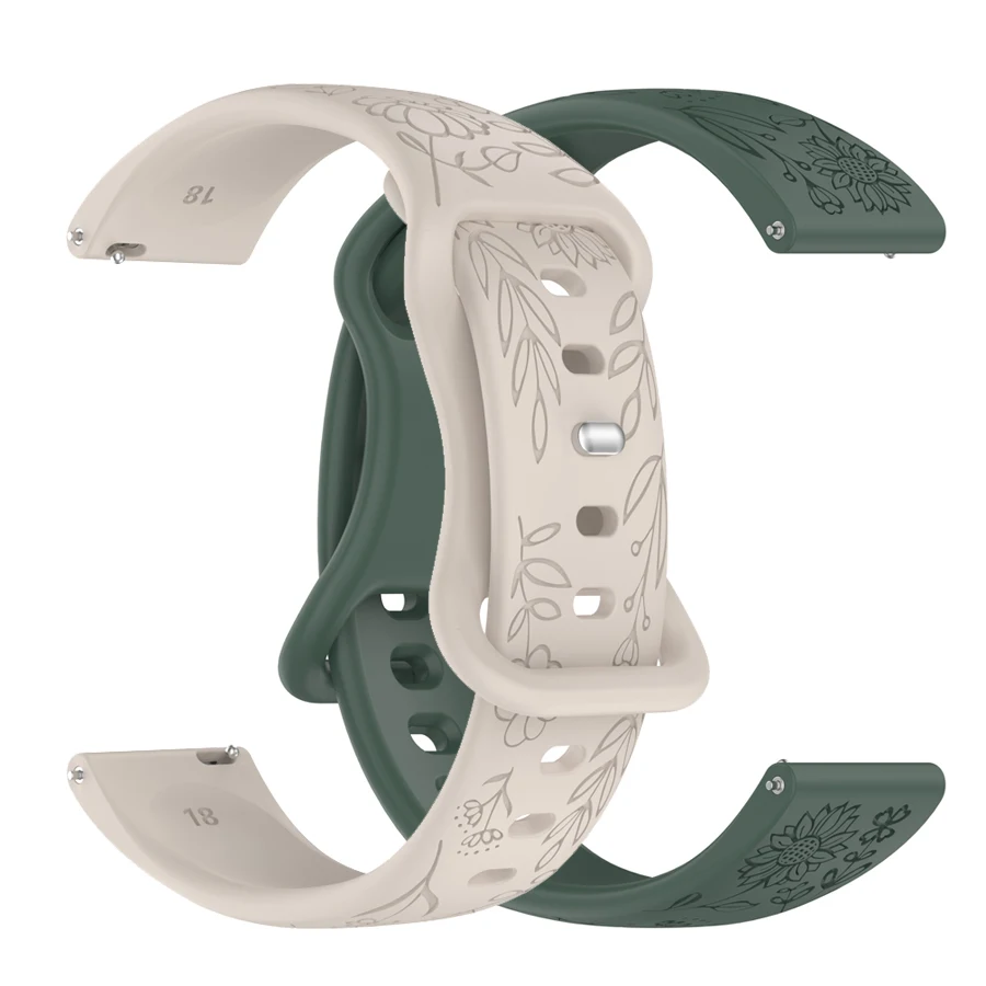 Floral Silicone Strap - 3D Design