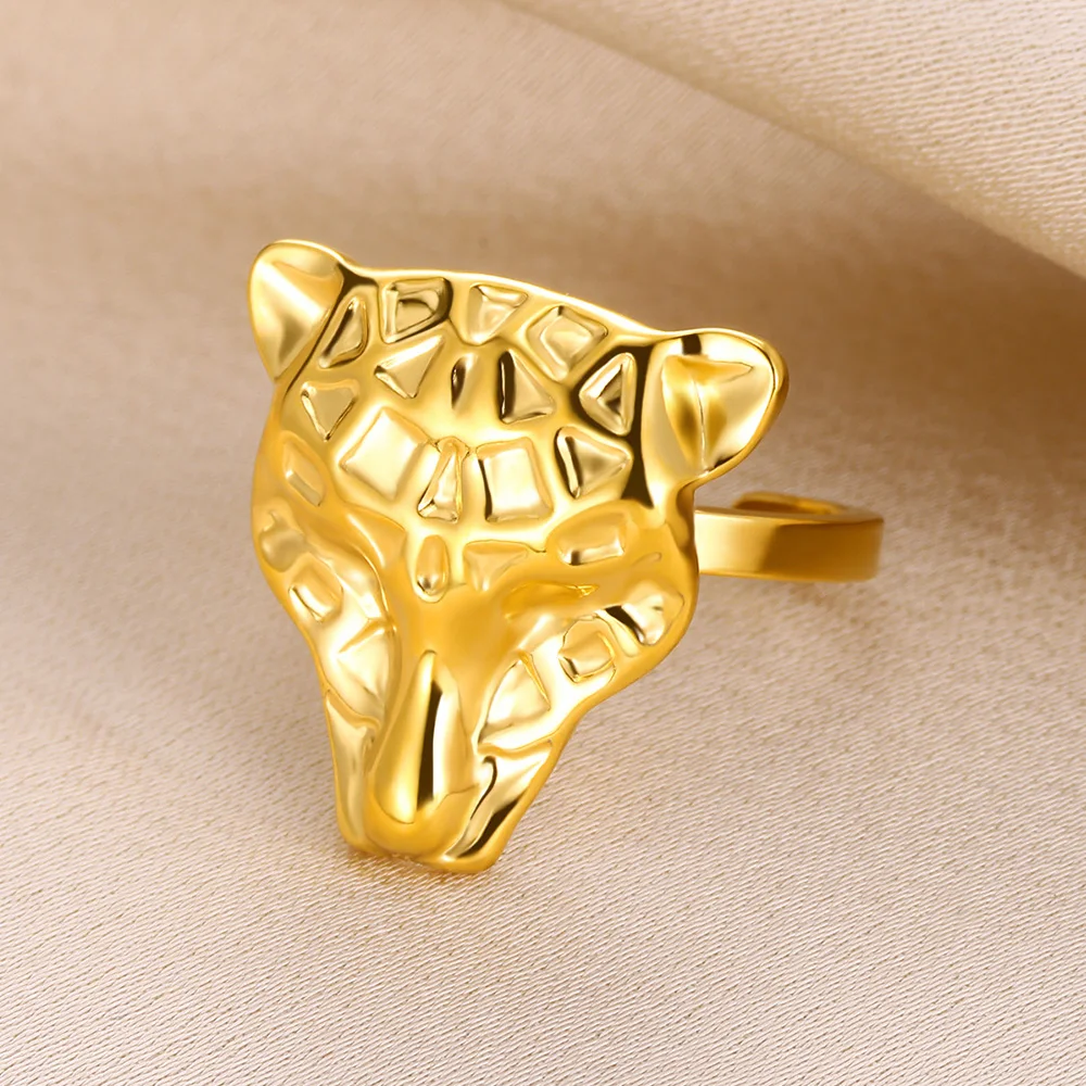Leopard Rings Stainless Steel Jewelry