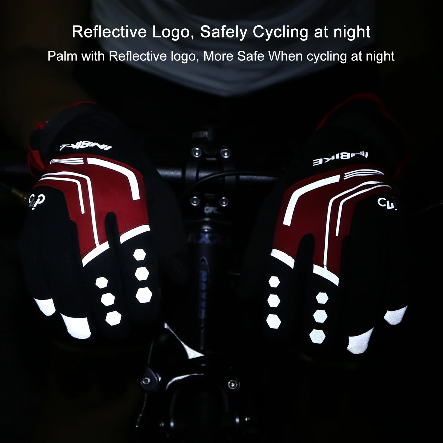 INBIKE Winter Full Finger Cycling Gloves Durable MTB Bicycle Gloves forRiding Outdoor Motorcycle Accessories Touch Screen Padded 3