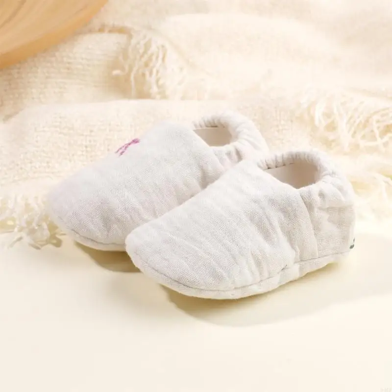 1 Pair Baby Shoes Infant Cosy Cotton Booties Soft Breathable First Walker Shoes
