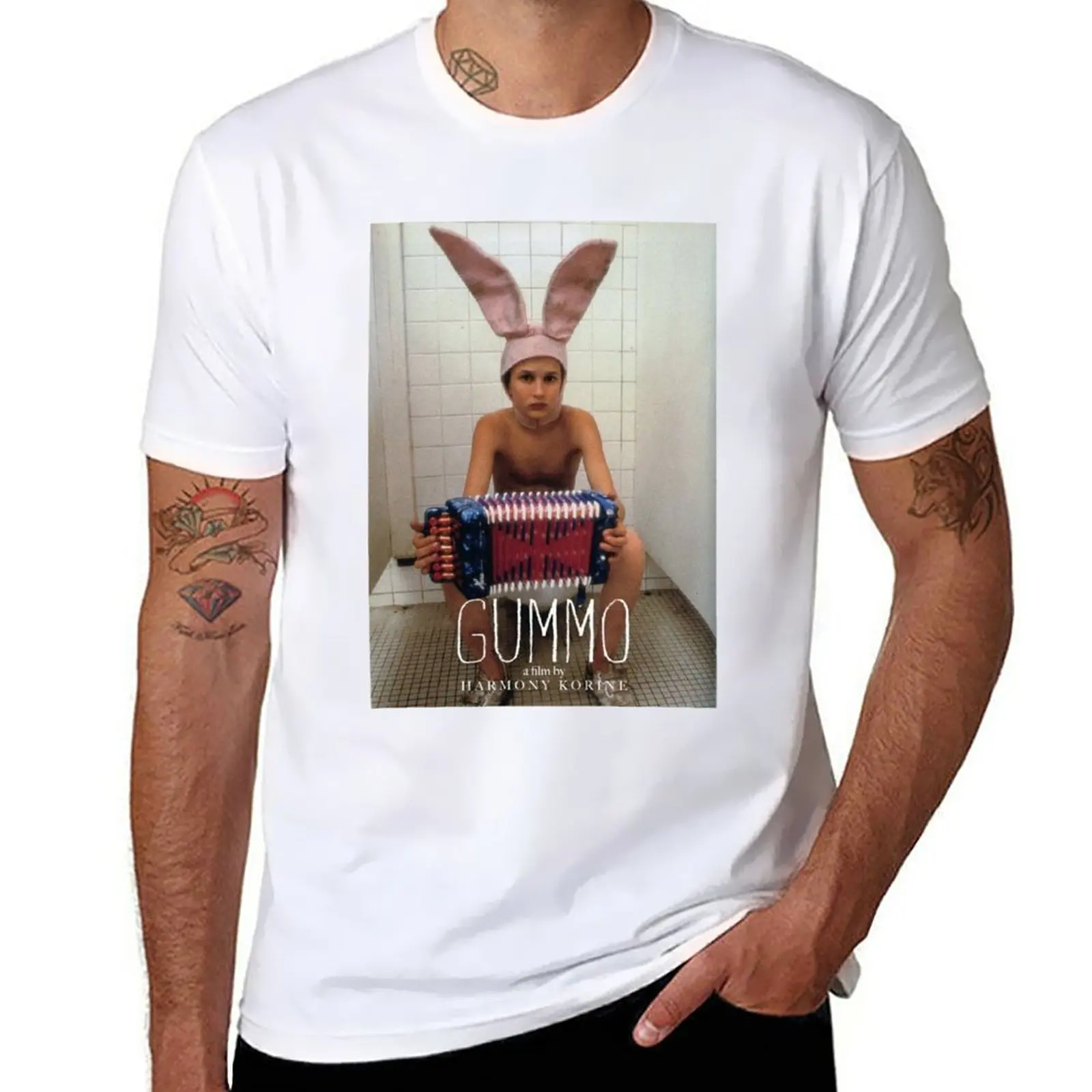 

Gummo Bunny Hat T-Shirt boys whites anime graphics mens white t shirts