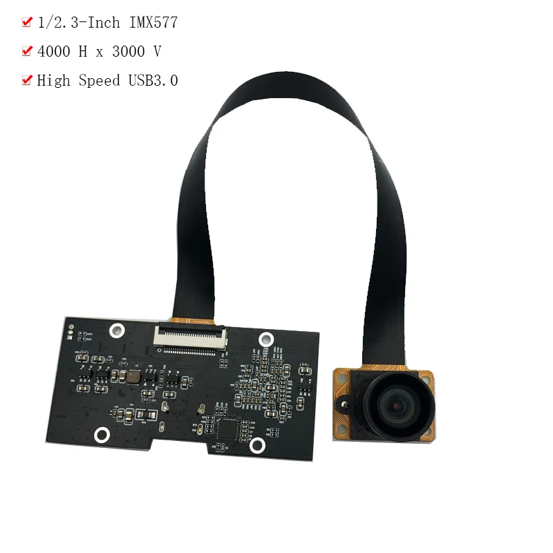 4K 12MP HD 4000 x 3000 IMX577 Type-C USB3.0 Camera Module High Speed  FF 100°  With Motherboard For Document photography