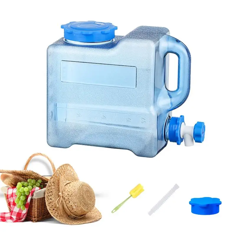 

Large Capacity Pure Water Buckets Container With Faucet Portable Camping Water Tanks Emergency Water Storage