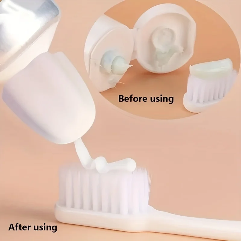 Silicone toothpaste head without cap toothpaste cap selfsealing