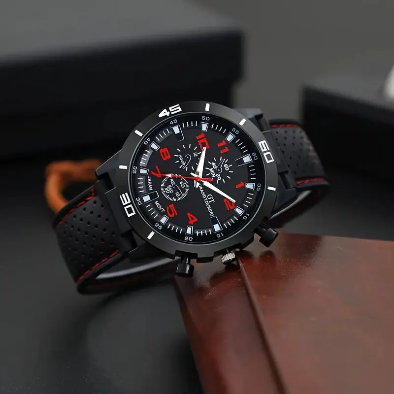5 pieces of men's quartz watch set, perfect as a Christmas gift - Image 5
