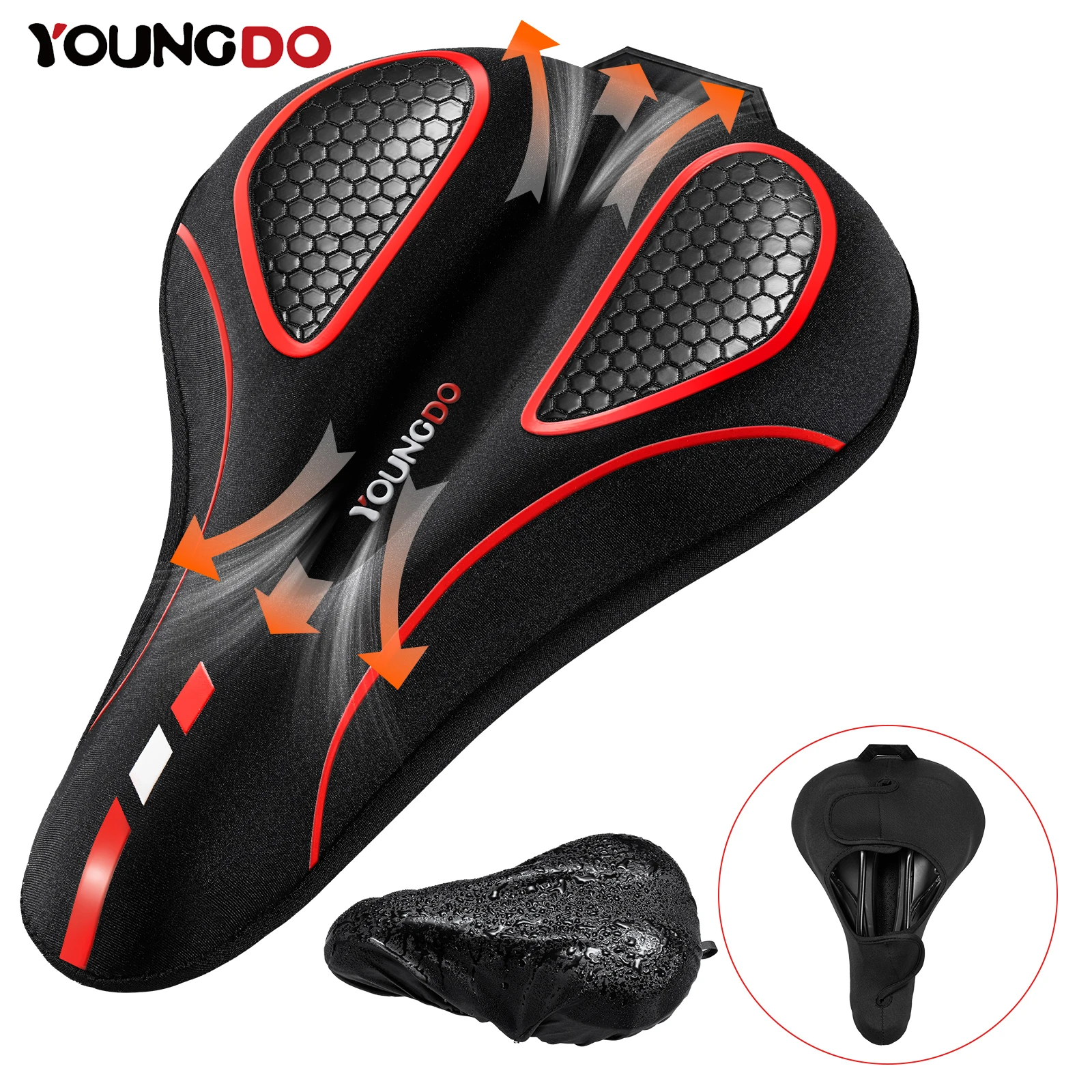 Wide Bike Seat For Women YOUNGDO Bike Seat Cushion,Soft Bicycle