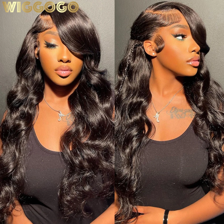 

Wiggogo 13X6 Hd Lace Frontal Wig 250 Density Hd Lace Wig 13X6 Human Hair Glueless Body Wave Lace Front Wig Deep Wave Frontal Wig
