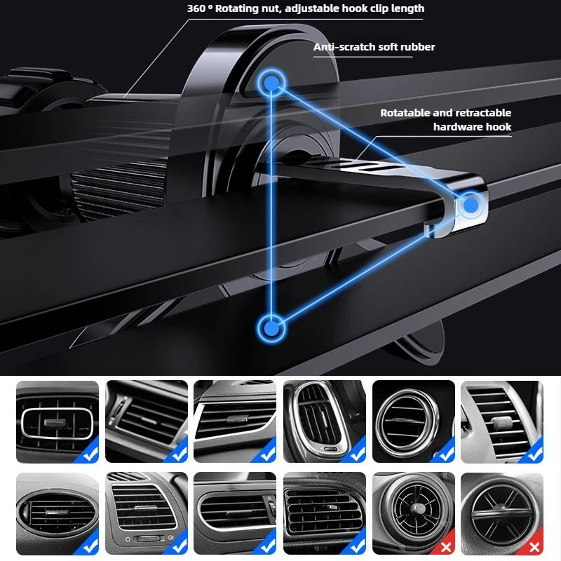 Supporto Magnetico per Telefono da Auto Compatibile con Magsafe, Supporto GPS per iPhone 15 14 Samsung Xiaomi - immagine 4