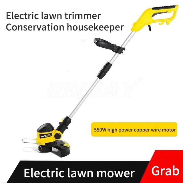650W Small Eelectric Lawn Mower AC Plug-in Handheld Brush Cutter Machine Weeder Lawn Grass Trimmer Garden Tools With 10m Line 2