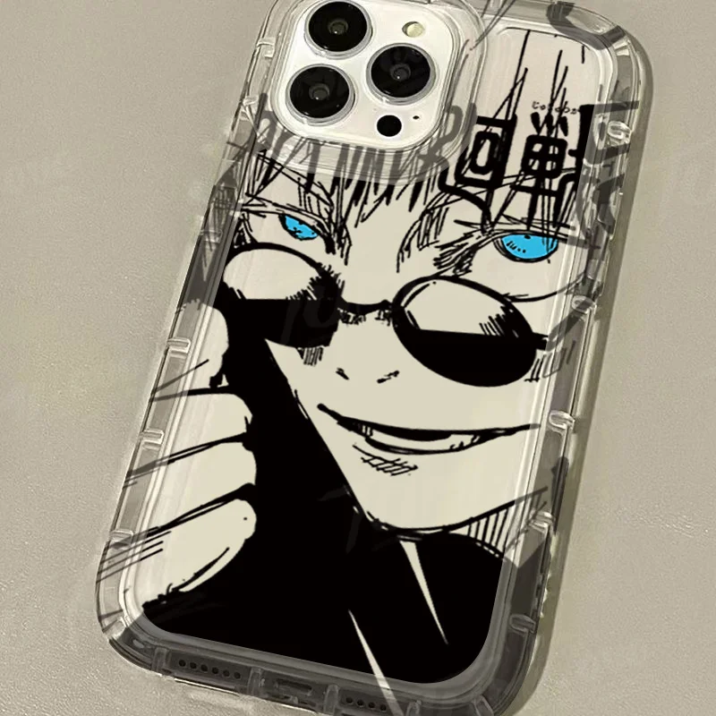 Jujutsu Kaisen Gojo Satoru Shockproof Clear Phone Case