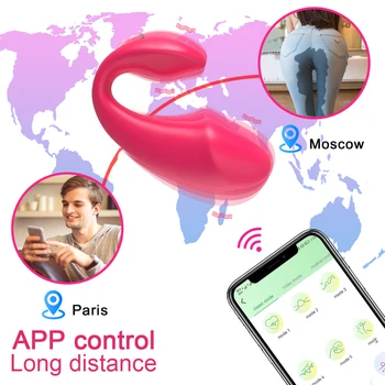 Sex Toys APP Vibrator Bluetooth Dildo Female for Women Wireless Remote Control Vibrators Wear Vibrating Love Egg Toy for Couple 6