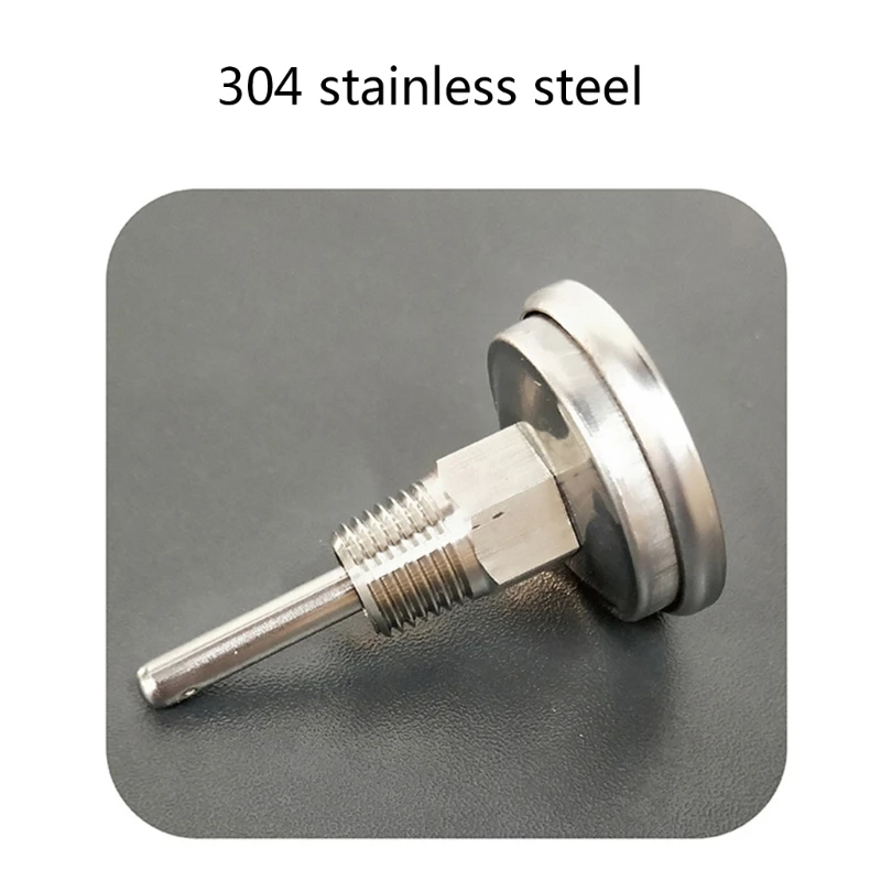 Dial Thermometer for Boiler Tea Pot Kettle -10-100℃/0-220ºF 1/4 NPT Thread Stainless Steel Joint Temperature Meter Gauge 3