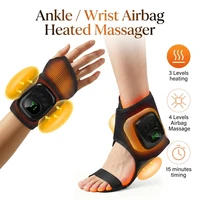 Cordless Air Pressure Ankle/Wrist Massager 4 Modes Airbag Compression Massage Heating Ankle Brace Hand Foot Muscle Sole Relax 2