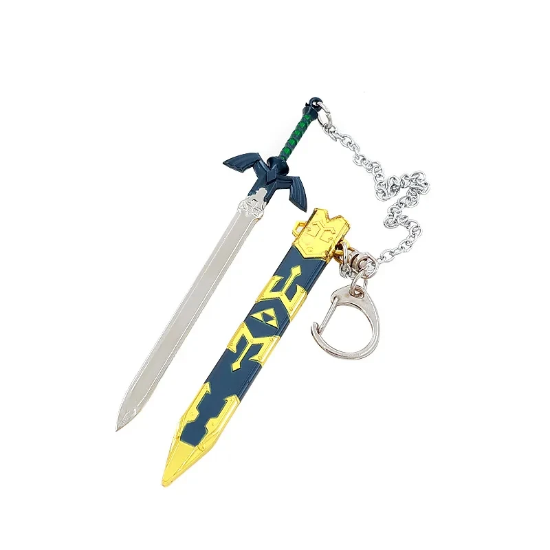 Anime Cosplay Accessories Anime Cosplay Props Game Zelda Link Master Sword Key chains Cosplay Alloy Openable Swords Pendant Props Keychain Accessoories Key Ring Xmas Gift