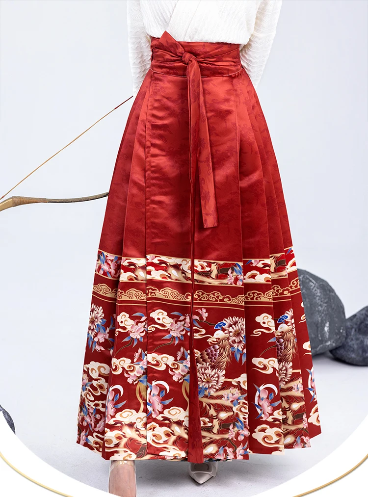 Only 1 red skirt