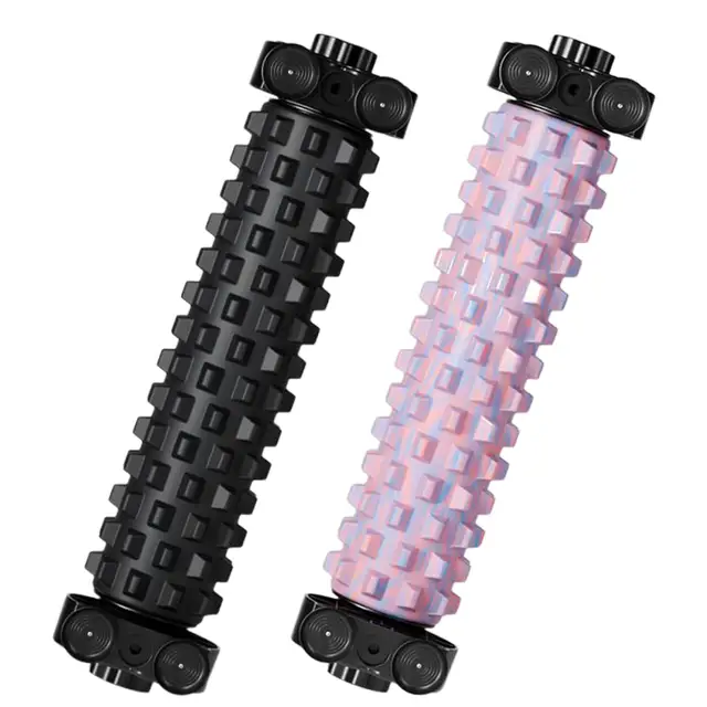 Massage Foam Roller Deep Back Stretching with Suction Cup Body Foam Roller with Holder for Home Studio Yoga Pilates Fitness