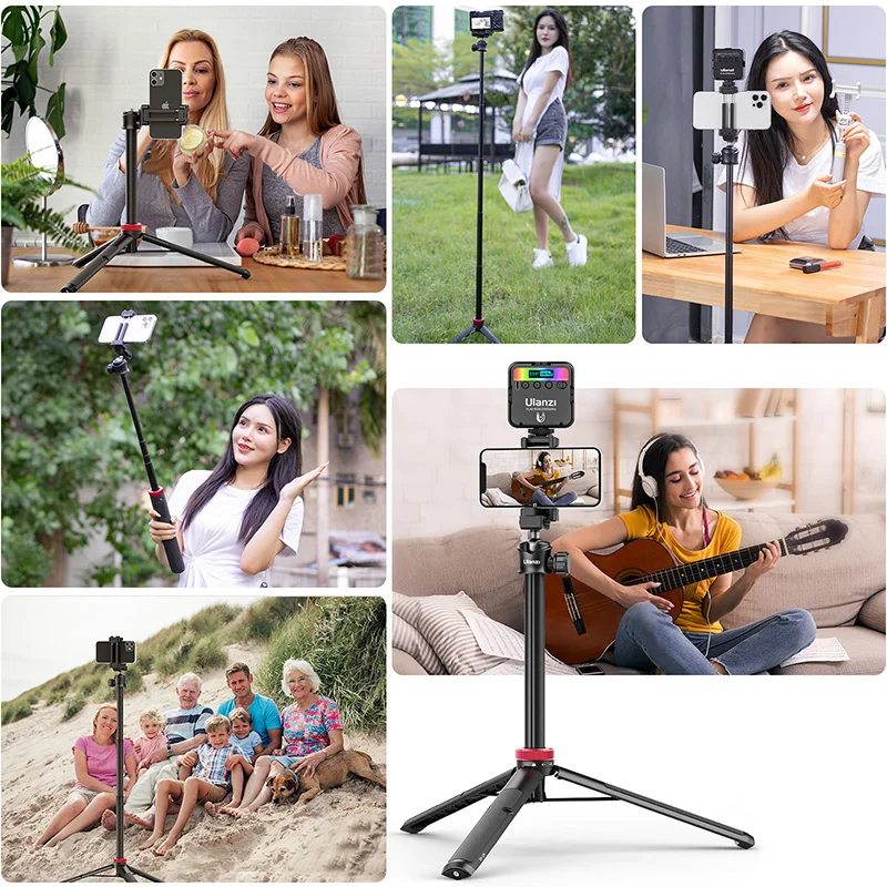 ULANZI TRIPOD MT-44 Tripods Smartphone Vlog Tripods With Cold Shoe Phone Mount Holder For Mobile Tripod Camera Portable SLR — view 6
