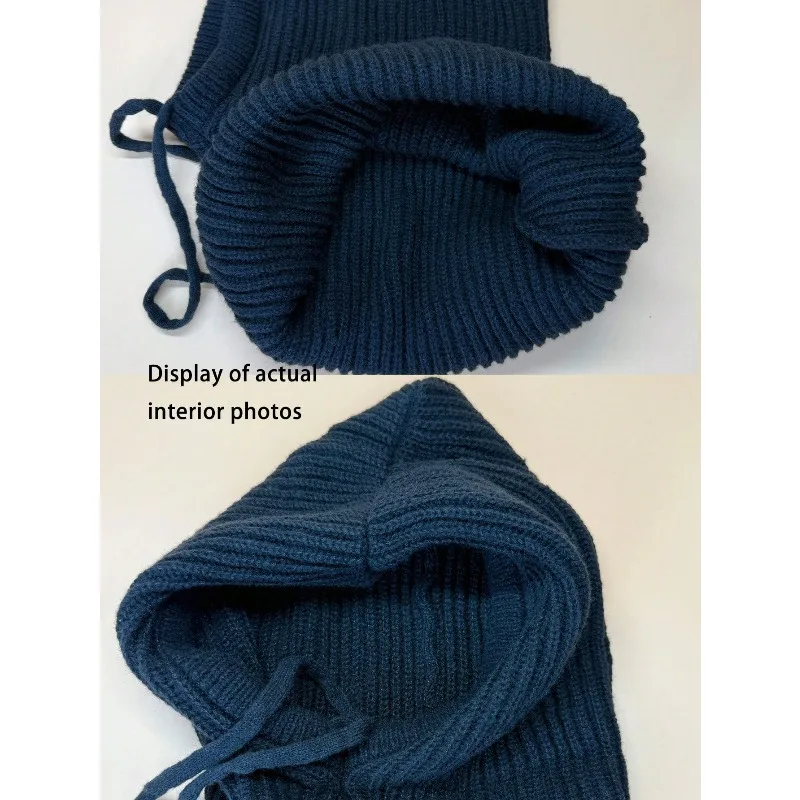 Women's Balaclava with Detachable Collar - Wool Blend Ski Mask & Neck Warmer for Winter Sports,One Style can be Choose