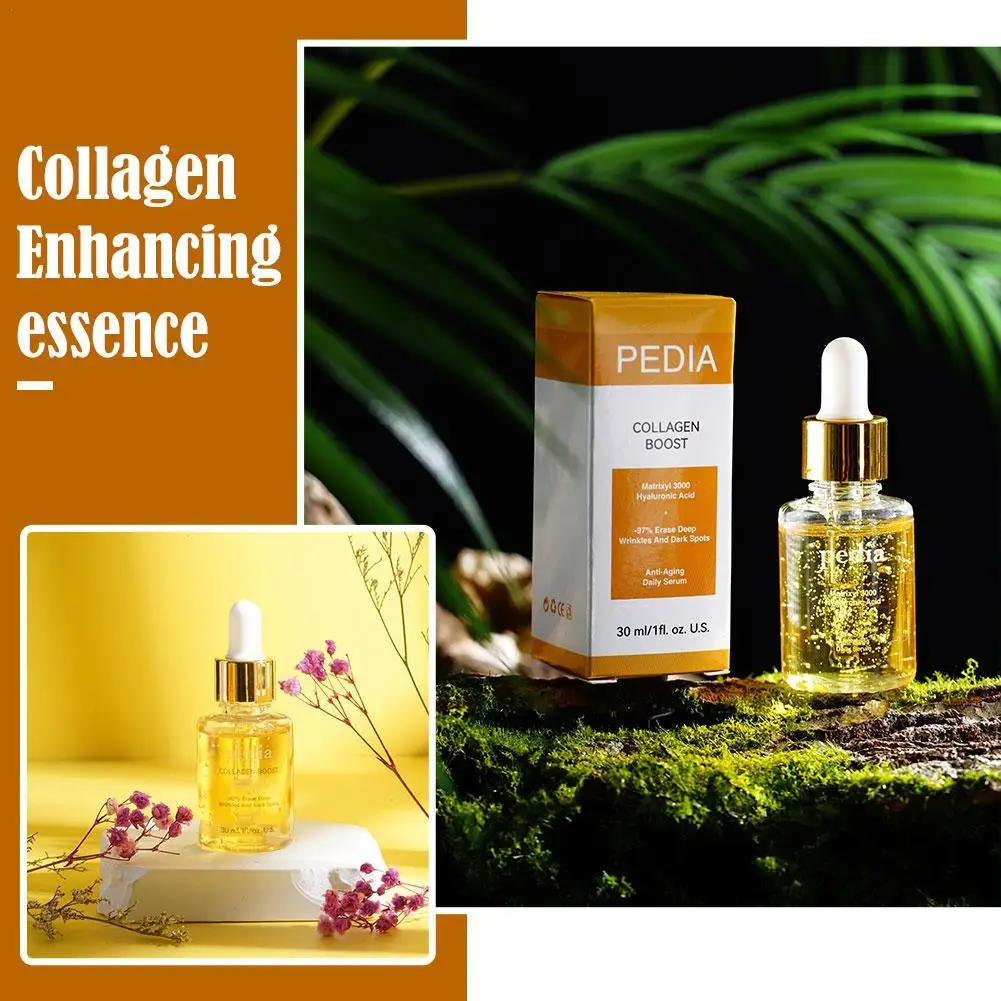 30ml Advanced Collagen Boost Anti Aging Serum Collagen Face Cream Anti-wrinkle Wrinkle Skin Women Care Face Serum Drop Shipping dagu anti aging ежедневная сыворотка advanced deep anti wrinkle уменьшает тонкие линии