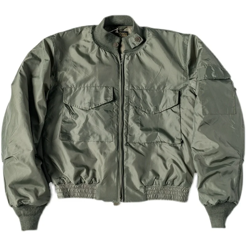 Bronson Usn Wfs Flight Jacket Vintage Naval Wep Zip Up Nylon