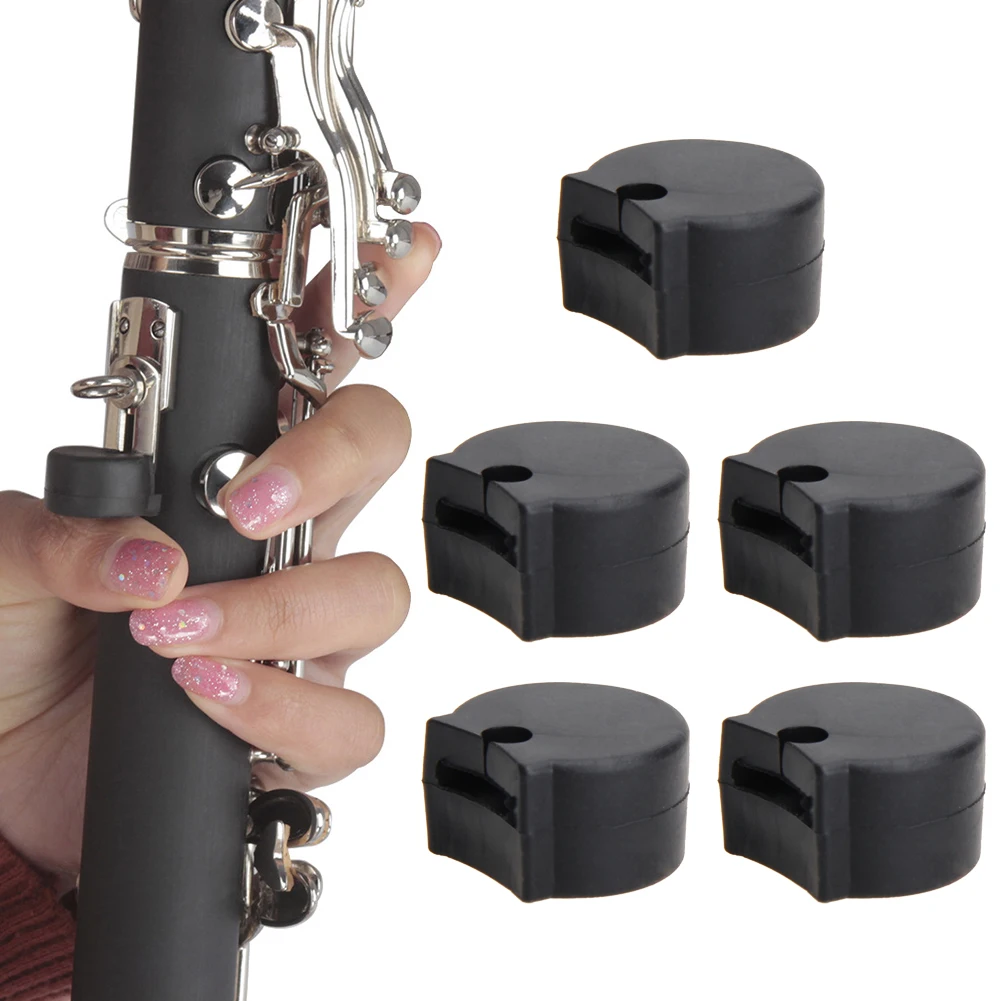 

5 Pcs Rubber Clarinet Finger Cushions Thumb Rest Finger Cushions Protector Pads Woodwind Instruments Accessories Rubber Parts