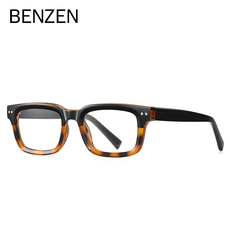 

BENZEN TR Optical Myopia Glasses Frame Men Square Computer Glasses New Male Classic Full Prescription Eyeglasses Frames Women