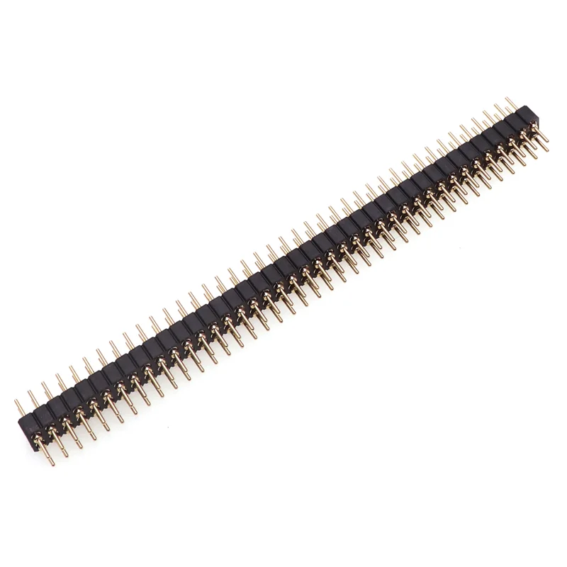 Pin Header 5 Pcs Round Hole 2.0MM/2.54MM Pitch Row Female/Male Single Row 1x40P 2x40P Double Pin Round Gold Plated