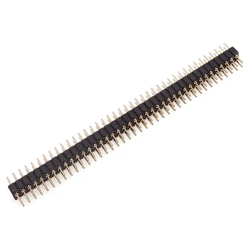 5 Pcs Round Hole Pin Header 2.0MM/2.54MM Pitch Row Female/Male, Single Row 1x40P Row 2x40P Double Row Pin Round Pin Gold Plated - Image 4