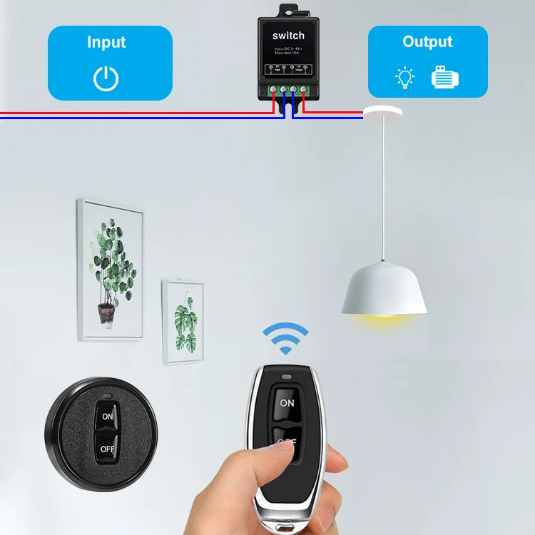 8pcs 100m Wireless RF Remote Control Switch kit 433Mhz AC 120V 240V 220V 30A Relay for Light Lamp Water Pump Door Access System