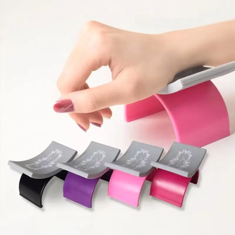 1pc U Shape Nail Pillow Removable Silicone Carrying Nail Pad Hand Rest Stand Hand Pillow Salon Cushion Tools