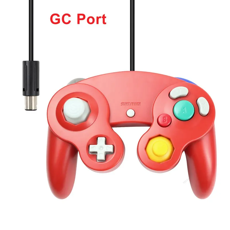 For Gamecube Controller USB Wired Handheld Joystick Compatible Nintend For NGC GC Controle For MAC Computer PC Gamepad 