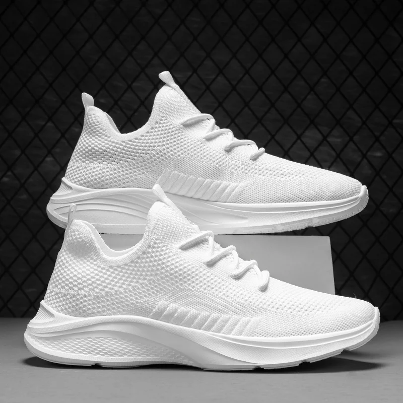 Nuove Scarpe Sportive Bianche Estive Per Uomo Donna Sneaker Casual Trendy Athletic Confortevole Mesh Trail Plus Large Size 35-47