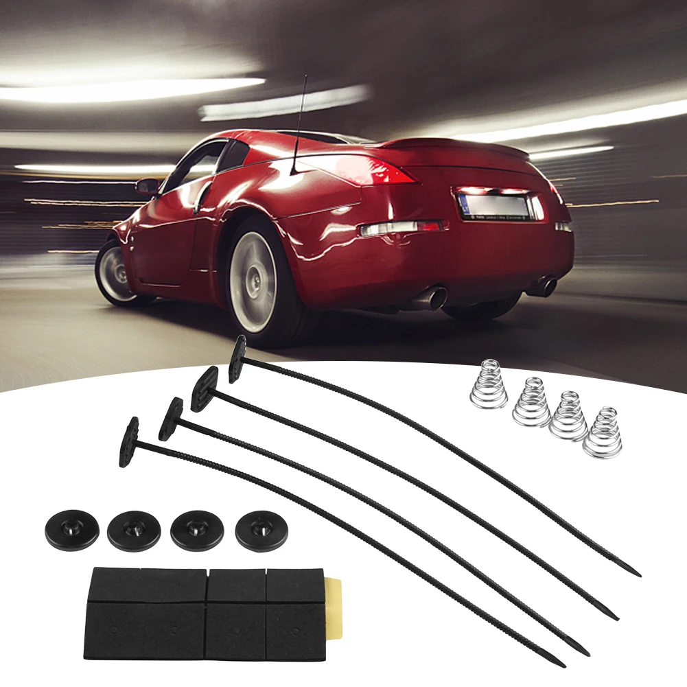 Fan Mount Kit 4 Mounting Feet Electric Radiator Fan Installation Kit 8 Foam Protection Pads for Car Vehicle Electric Cooling