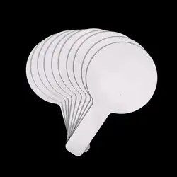 Handheld Double - Sided Dry Erase Paddles - Set of 10 Mini Whiteboards - Onesize (Round 10pcs)
