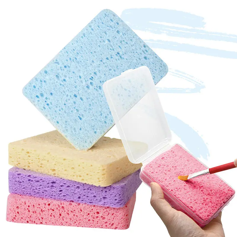 Spugna per pittura ad acquerello in scatola speciale gesso ad acqua forte assorbimento d'acqua spugna strumento forniture artistiche 1 pezzo per bambini studenti - immagine 4