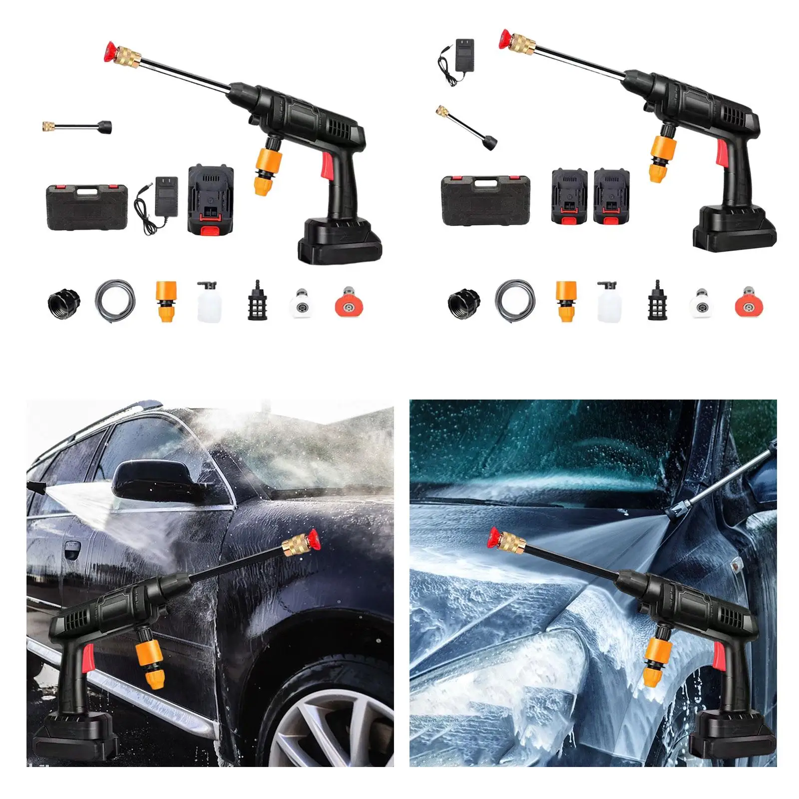 

High Pressure Washer Fittings Foam Spray Bottle Water Spray Machine for Home Cars Washing